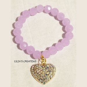 Bling Heart Bracelet